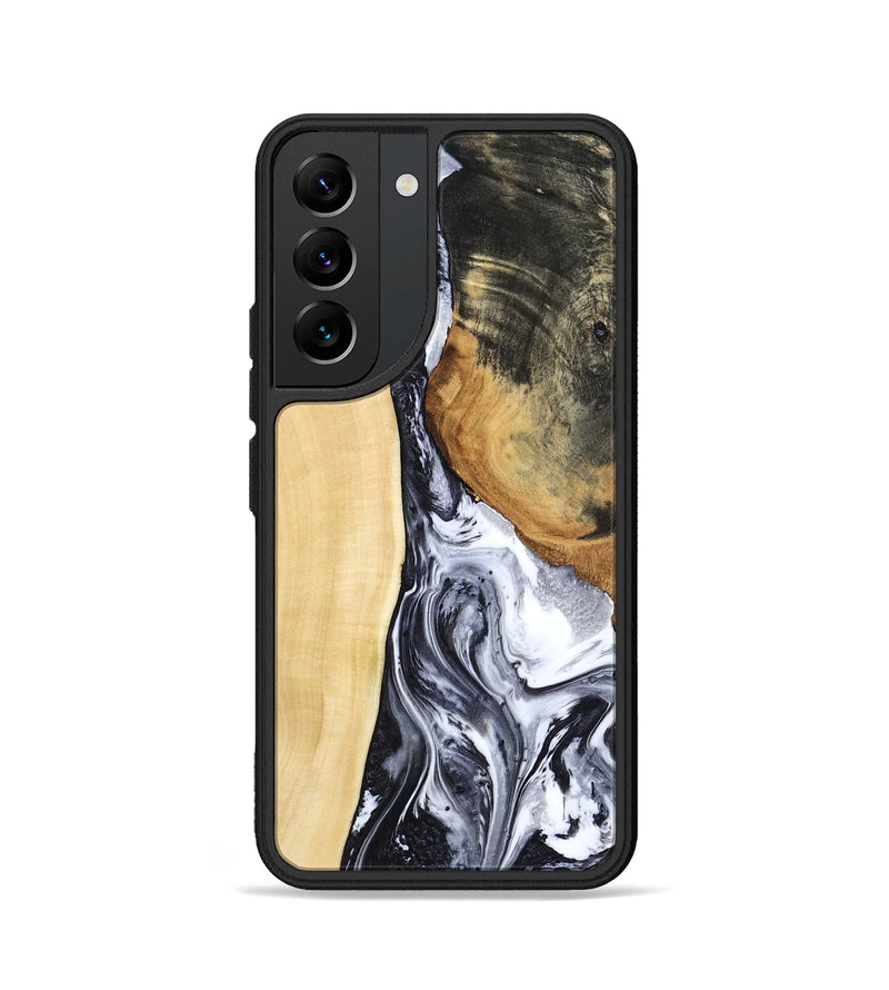 Galaxy S22 Wood Phone Case - Norbert (Black & White, 783147)
