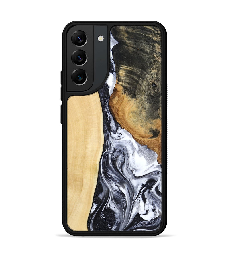 Galaxy S22 Plus Wood Phone Case - Norbert (Black & White, 783147)