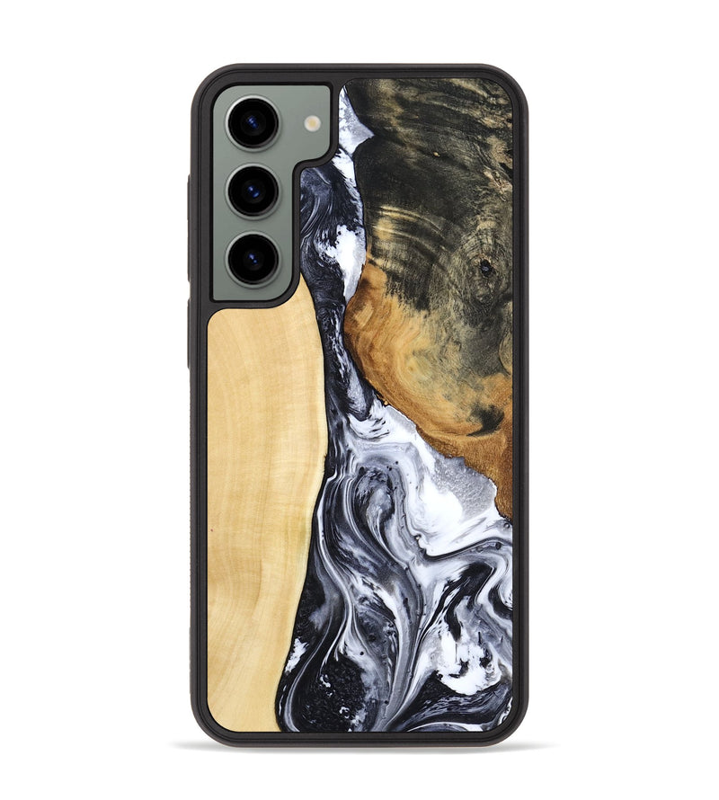 Galaxy S23 Plus Wood Phone Case - Norbert (Black & White, 783147)