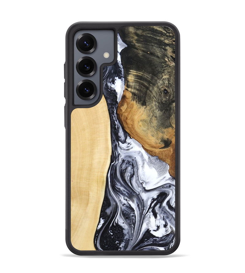 Galaxy S25 Plus Wood Phone Case - Norbert (Black & White, 783147)