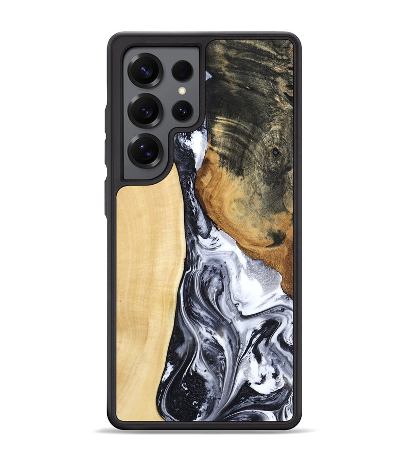 Galaxy S25 Ultra Wood Phone Case - Norbert (Black & White, 783147)