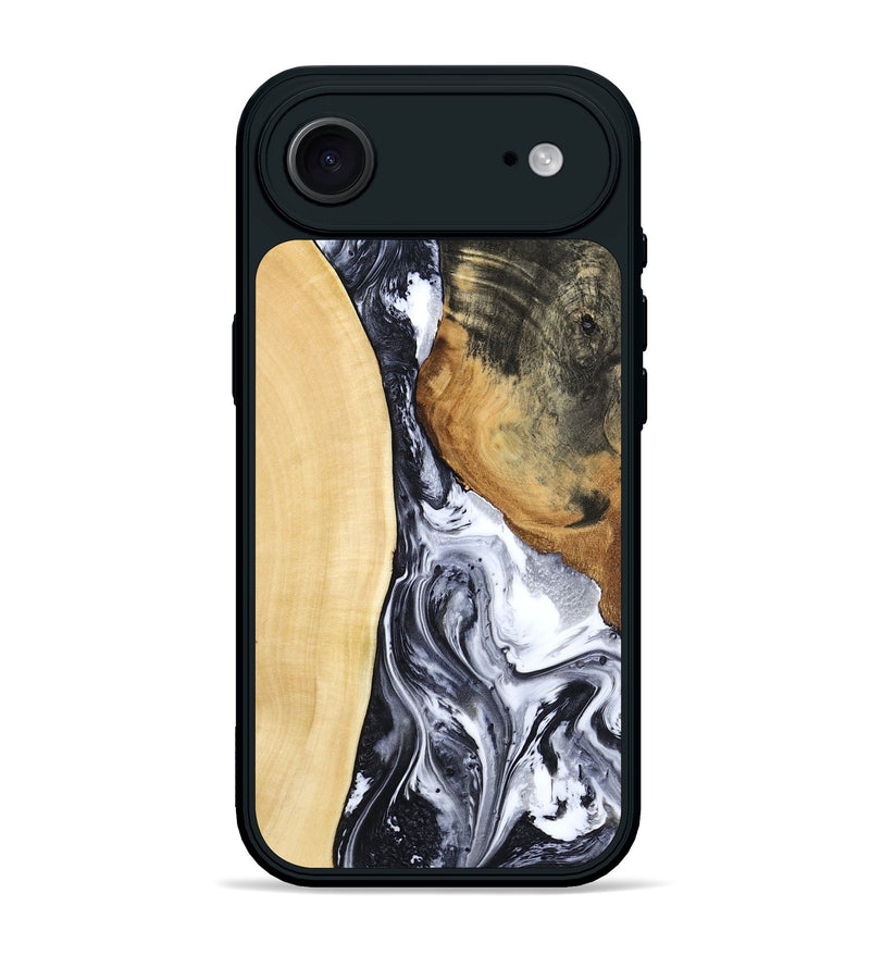 iPhone 17 Air Wood Phone Case - Norbert (Black & White, 783147)