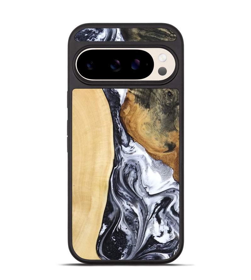 Pixel 10 Wood Phone Case - Norbert (Black & White, 783147)