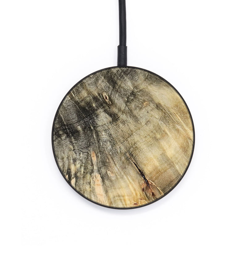 Circle Wood Wireless Charger - Meagan (Black & White, 783176)