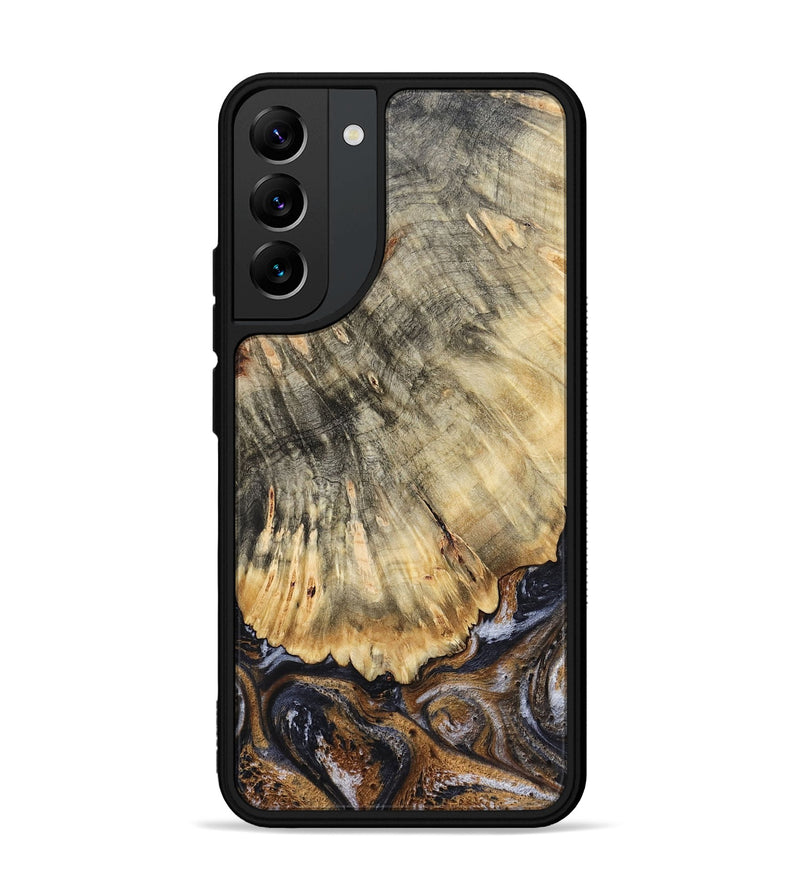Galaxy S22 Plus Wood Phone Case - Meagan (Black & White, 783176)