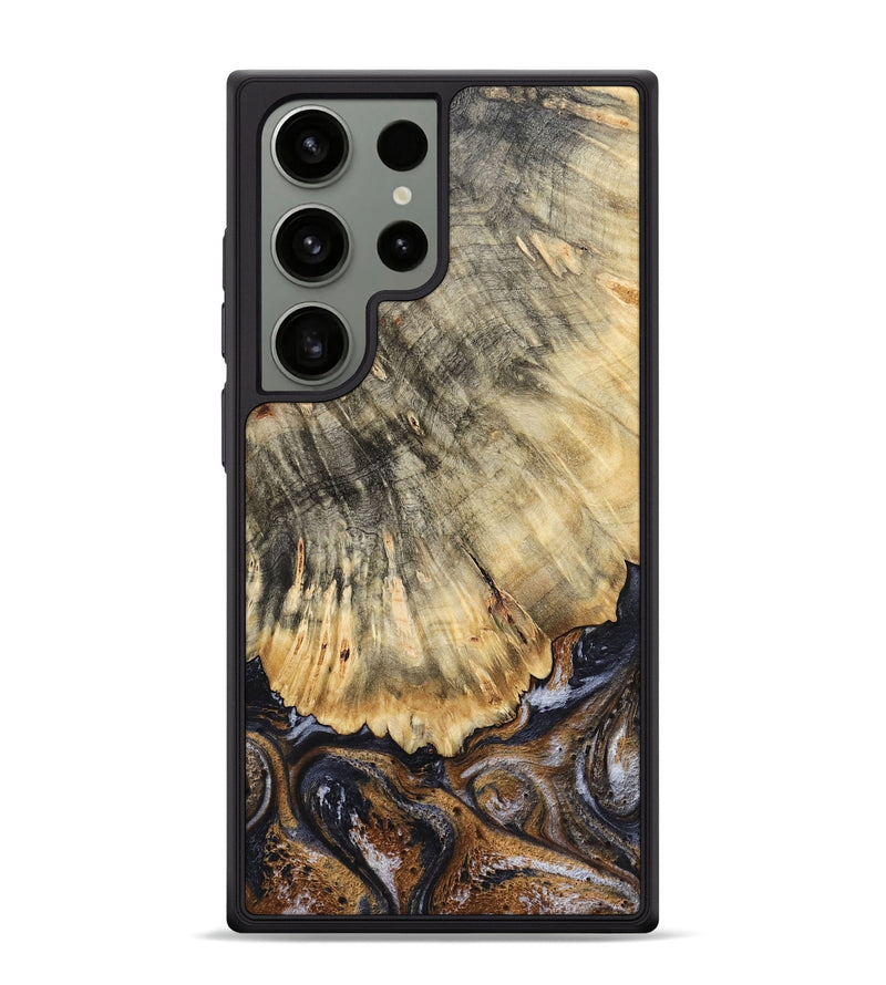 Galaxy S24 Ultra Wood Phone Case - Meagan (Black & White, 783176)