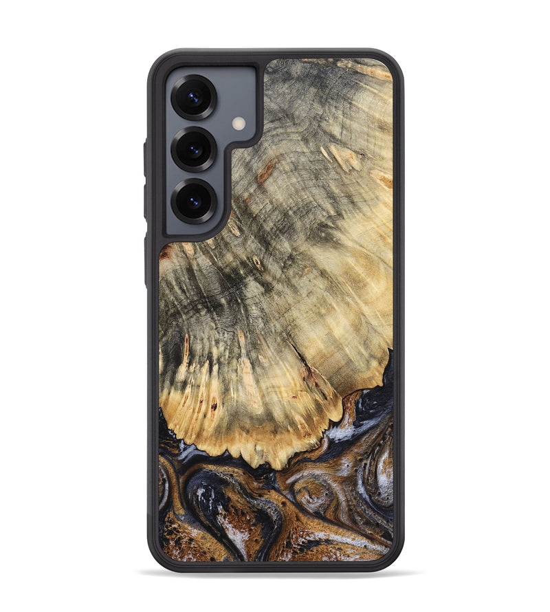 Galaxy S25 Plus Wood Phone Case - Meagan (Black & White, 783176)