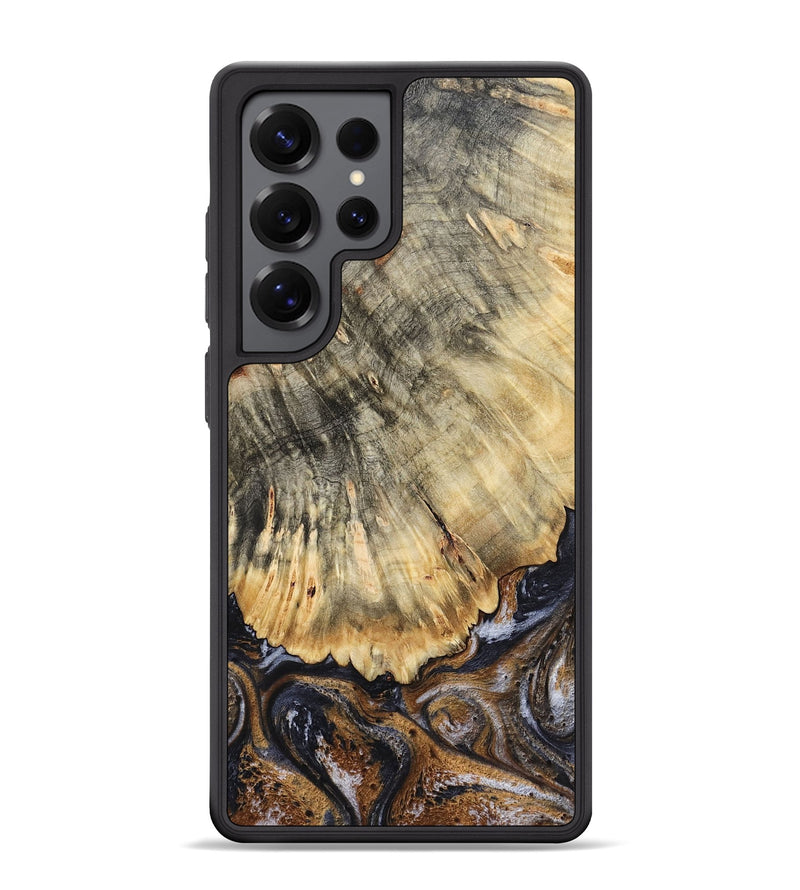 Galaxy S25 Ultra Wood Phone Case - Meagan (Black & White, 783176)