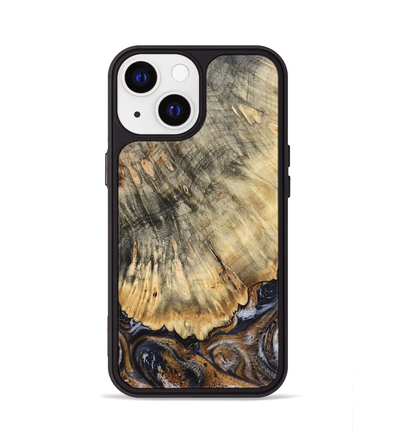 iPhone 13 Wood Phone Case - Meagan (Black & White, 783176)