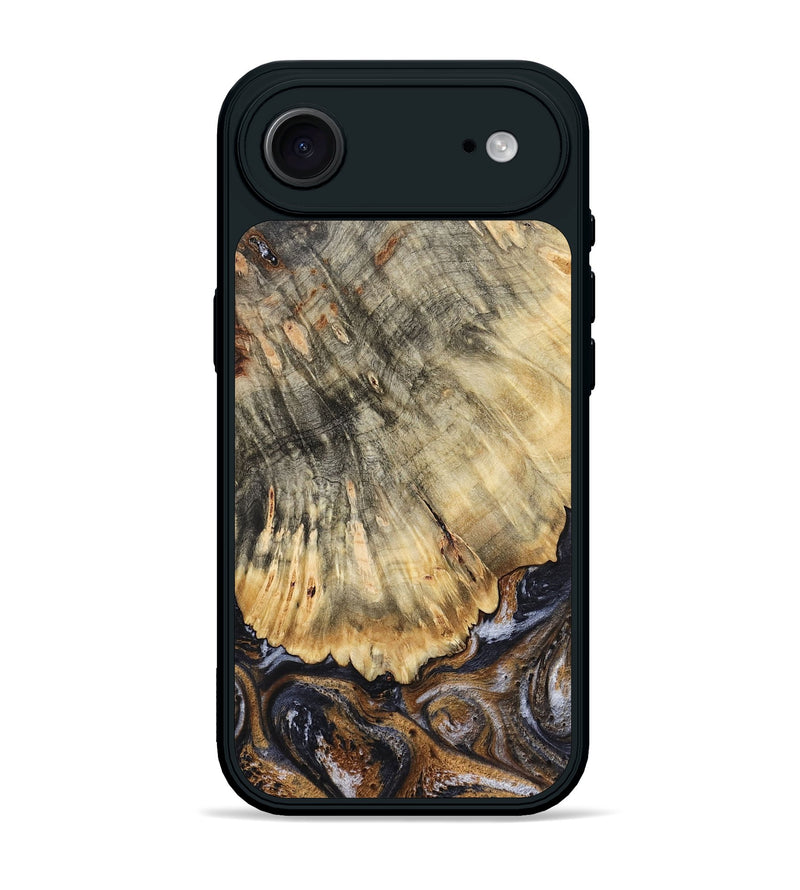 iPhone 17 Air Wood Phone Case - Meagan (Black & White, 783176)