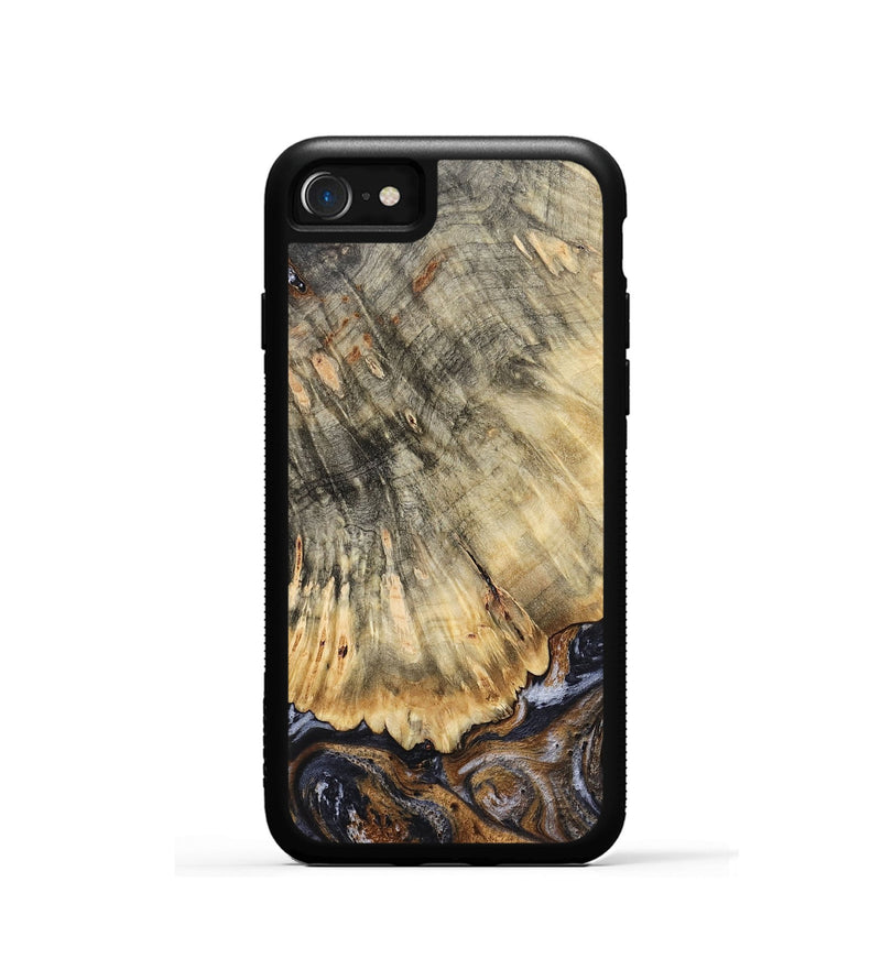 iPhone SE Wood Phone Case - Meagan (Black & White, 783176)