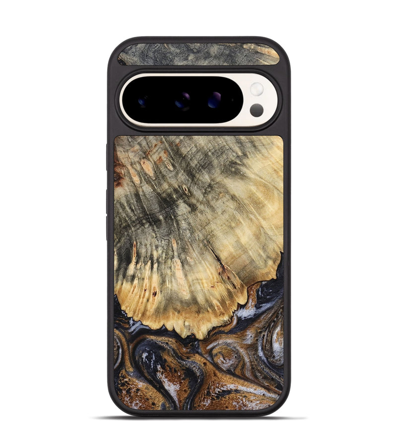 Pixel 9 Wood Phone Case - Meagan (Black & White, 783176)