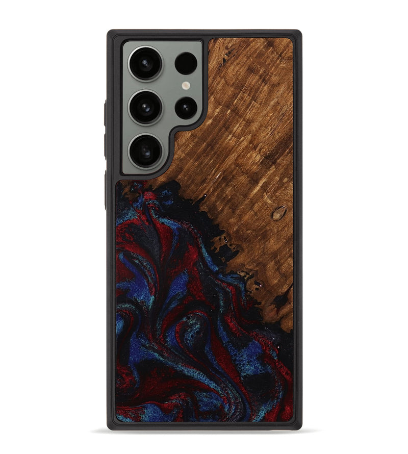 Galaxy S23 Ultra Wood Phone Case - Tawanda (Red, 783286)