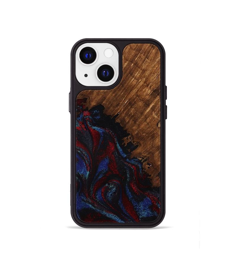 iPhone 13 mini Wood Phone Case - Tawanda (Red, 783286)