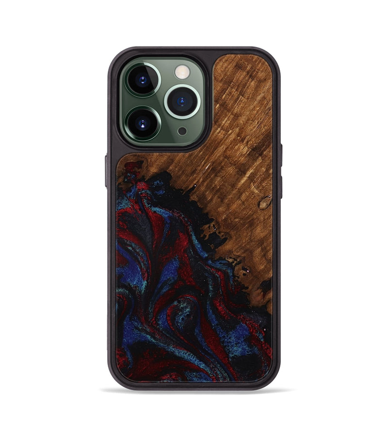 iPhone 13 Pro Wood Phone Case - Tawanda (Red, 783286)