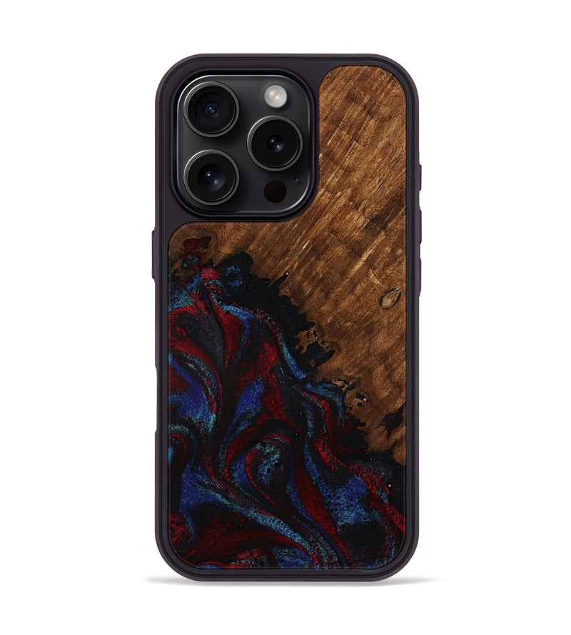 iPhone 16 Pro Wood Phone Case - Tawanda (Red, 783286)