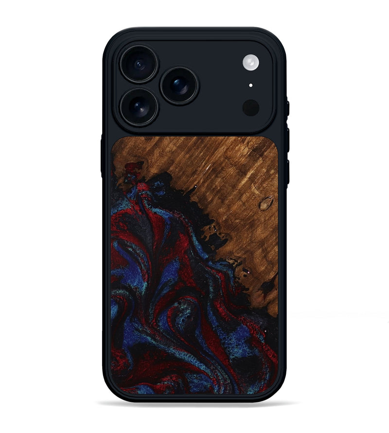 iPhone 17 Pro Max Wood Phone Case - Tawanda (Red, 783286)