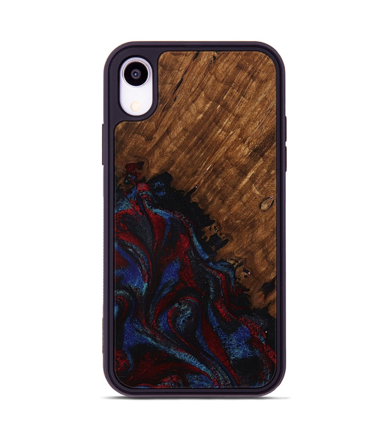 iPhone Xr Wood Phone Case - Tawanda (Red, 783286)