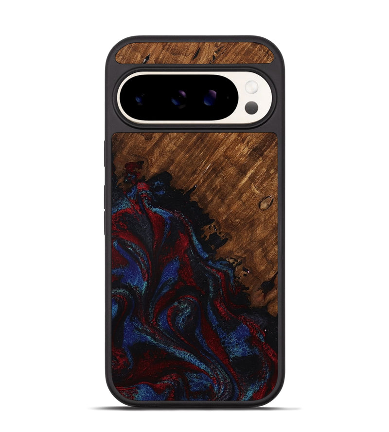 Pixel 9 Pro Wood Phone Case - Tawanda (Red, 783286)