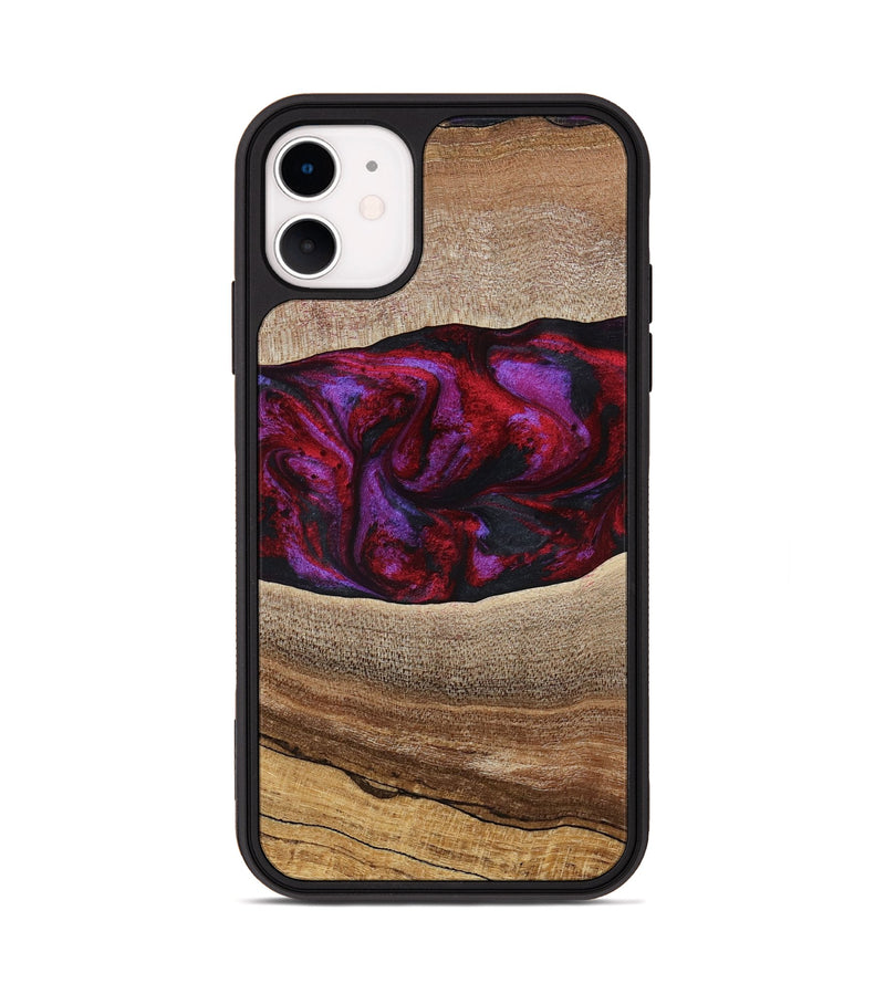 iPhone 11 Wood Phone Case - Merton (Red, 783288)