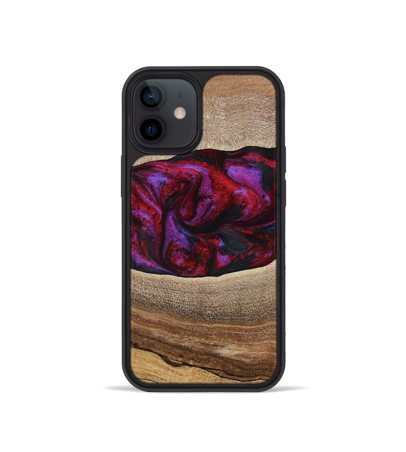 iPhone 12 mini Wood Phone Case - Merton (Red, 783288)