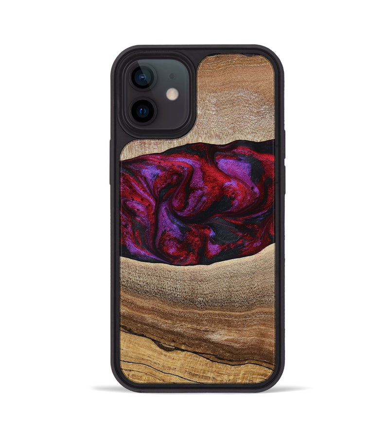 iPhone 12 Wood Phone Case - Merton (Red, 783288)