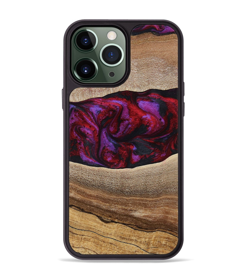 iPhone 13 Pro Max Wood Phone Case - Merton (Red, 783288)
