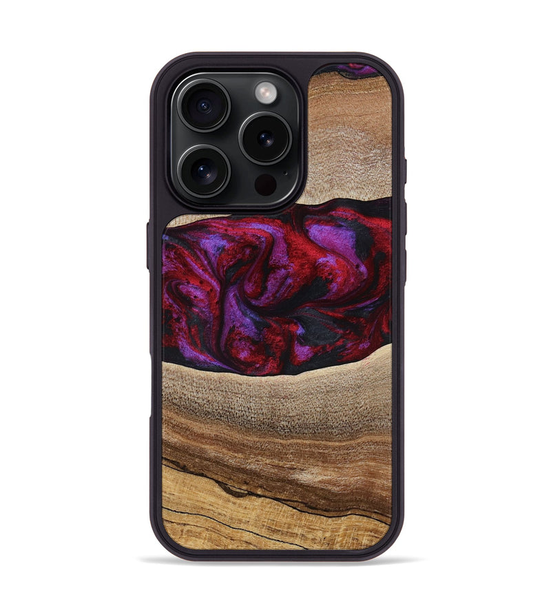 iPhone 16 Pro Wood Phone Case - Merton (Red, 783288)