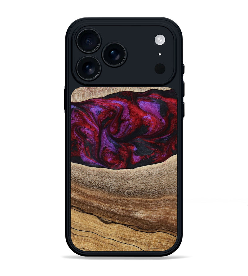 iPhone 17 Pro Max Wood Phone Case - Merton (Red, 783288)