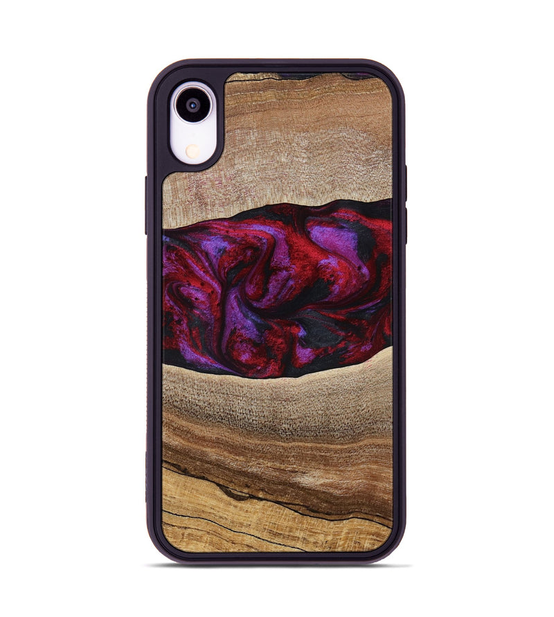 iPhone Xr Wood Phone Case - Merton (Red, 783288)
