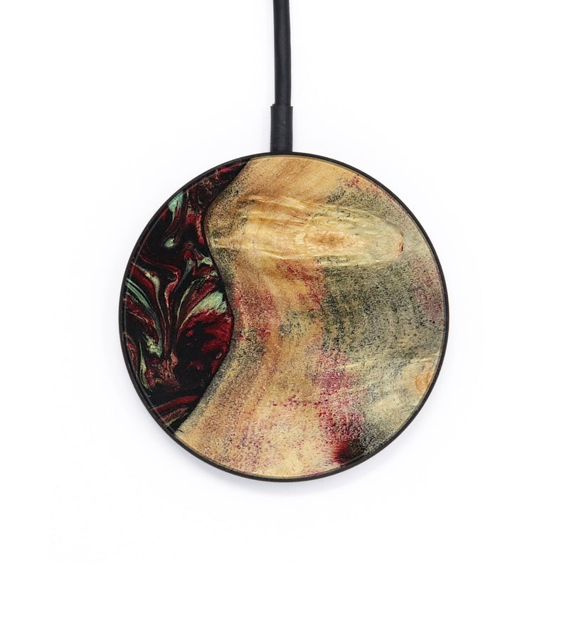 Circle Wood Wireless Charger - Branden (Red, 783289)