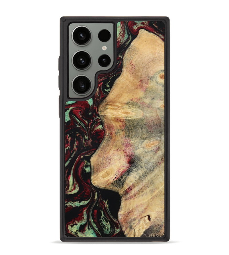 Galaxy S23 Ultra Wood Phone Case - Branden (Red, 783289)