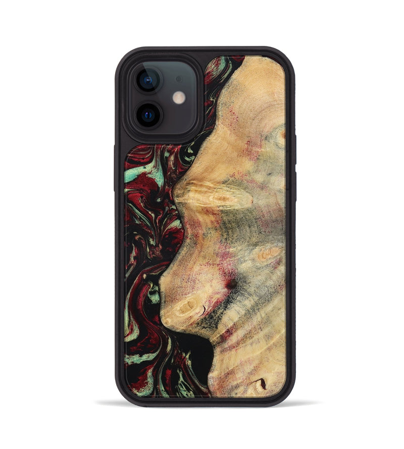 iPhone 12 Wood Phone Case - Branden (Red, 783289)