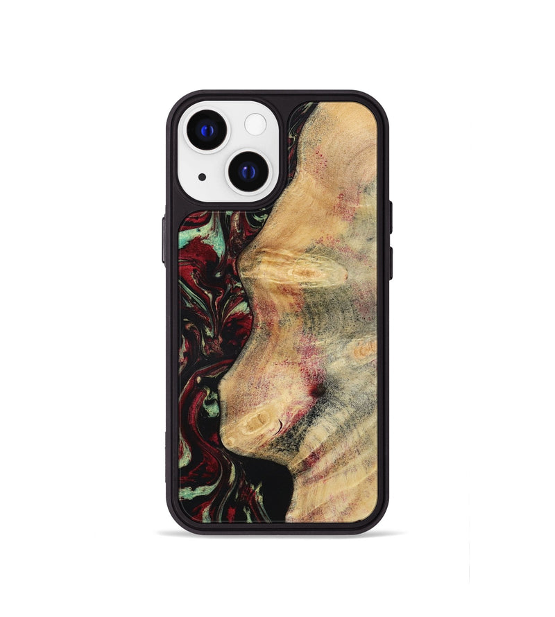 iPhone 13 mini Wood Phone Case - Branden (Red, 783289)