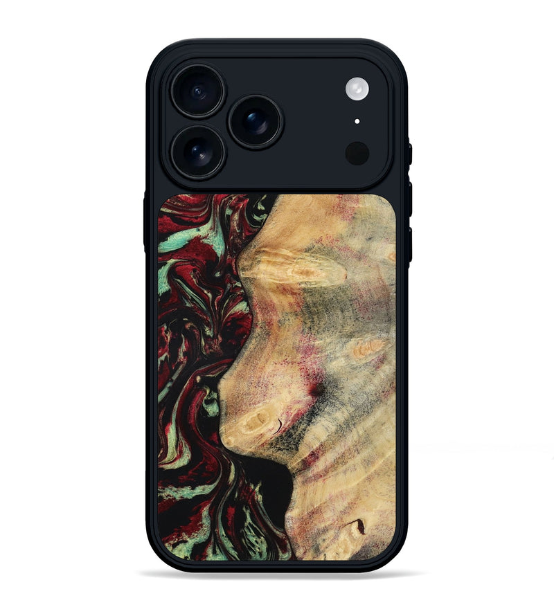 iPhone 17 Pro Max Wood Phone Case - Branden (Red, 783289)
