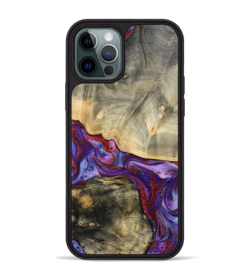 iPhone 12 Pro Max Wood Phone Case - Blanch (Red, 783293)