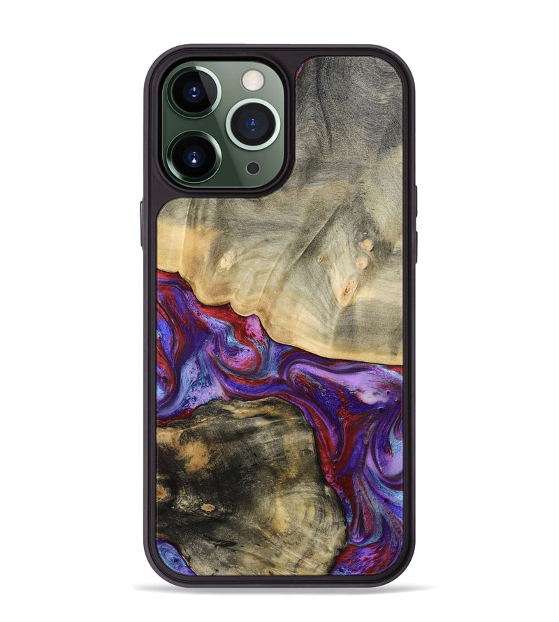 iPhone 13 Pro Max Wood Phone Case - Blanch (Red, 783293)