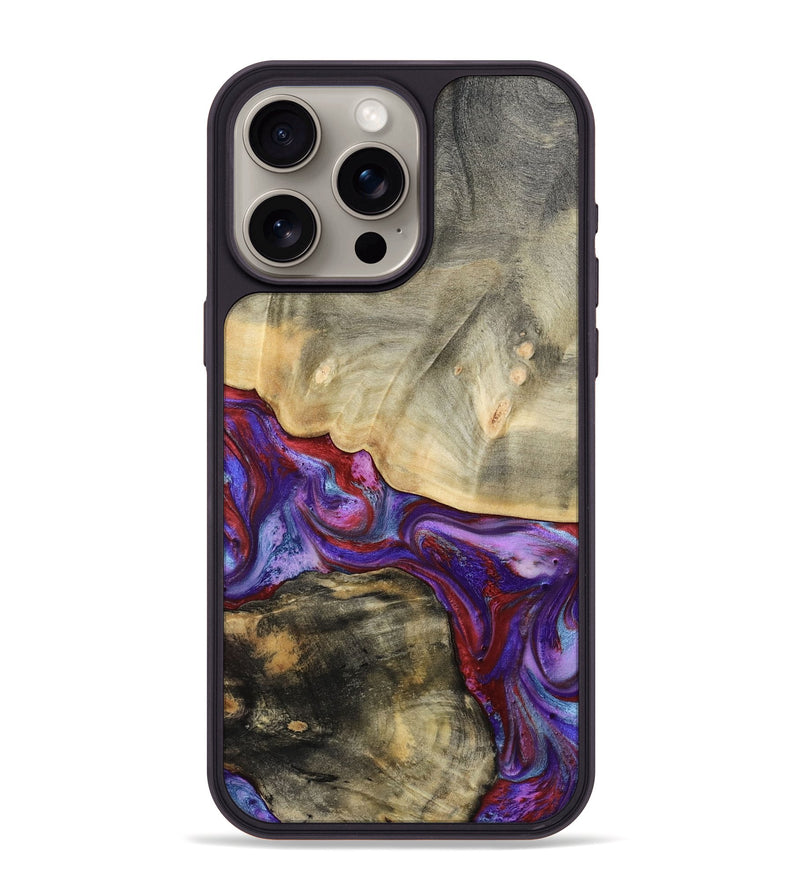 iPhone 15 Pro Max Wood Phone Case - Blanch (Red, 783293)