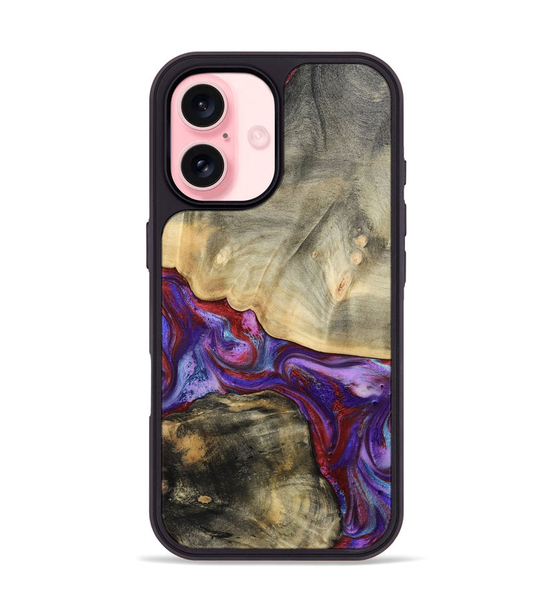 iPhone 16 Wood Phone Case - Blanch (Red, 783293)