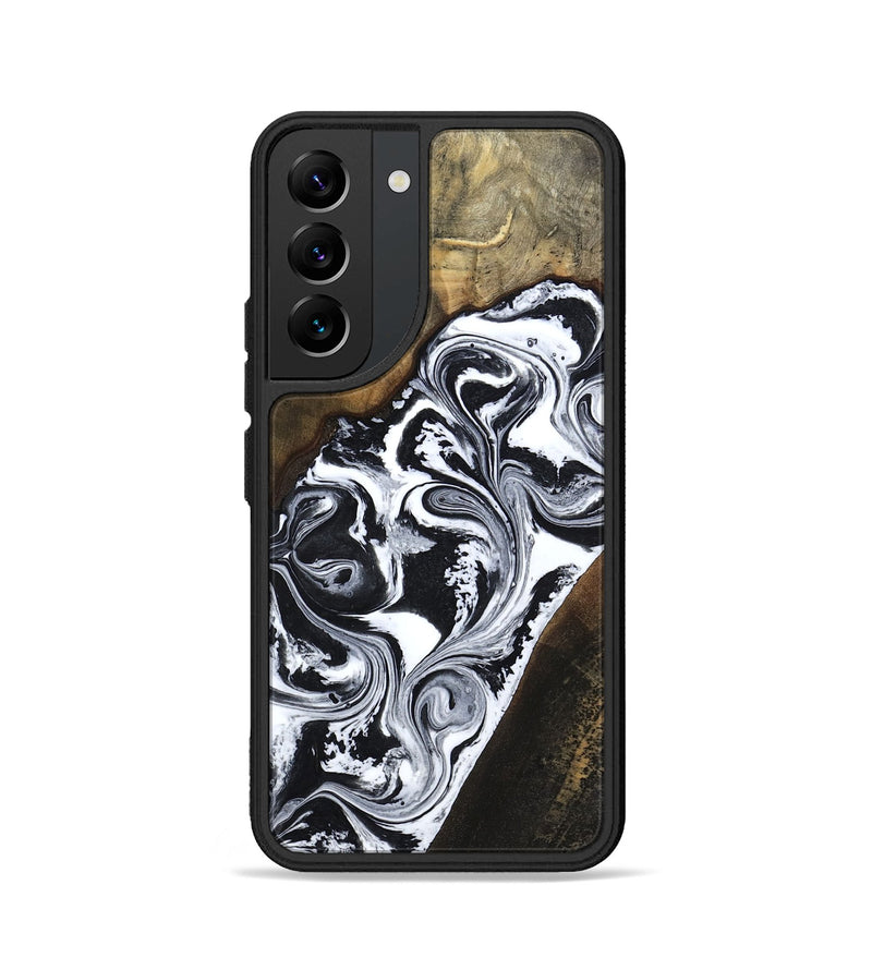 Galaxy S22 Wood Phone Case - Savana (Black & White, 783383)