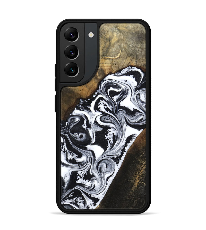 Galaxy S22 Plus Wood Phone Case - Savana (Black & White, 783383)