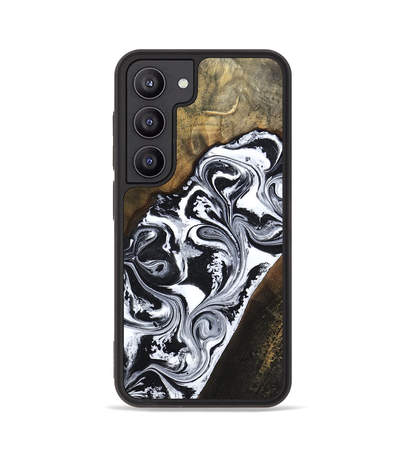 Galaxy S23 Wood Phone Case - Savana (Black & White, 783383)