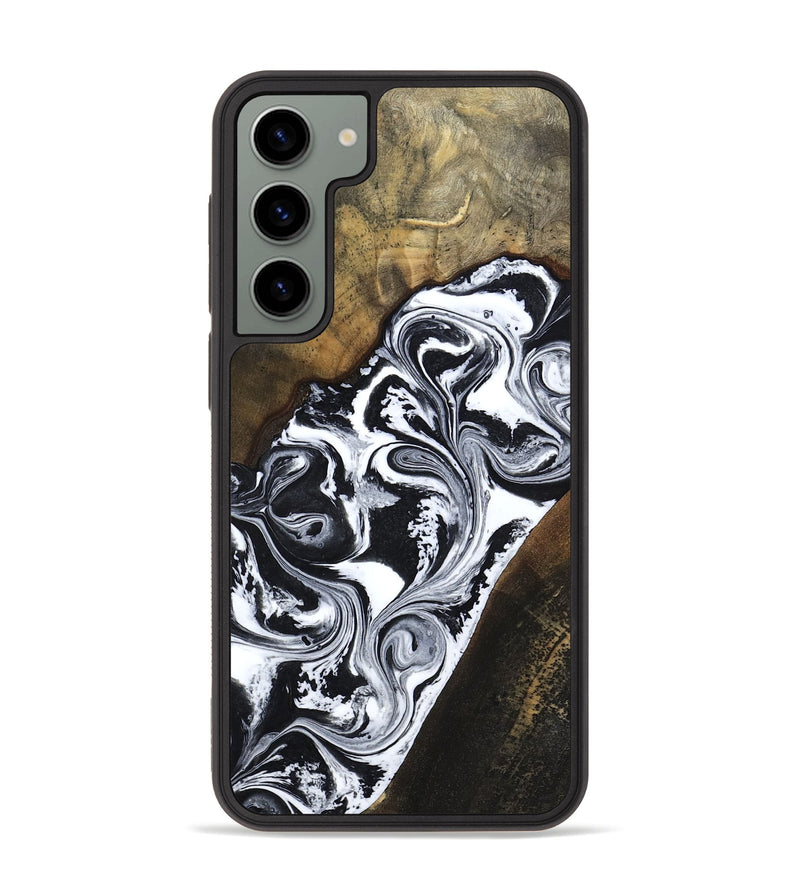 Galaxy S23 Plus Wood Phone Case - Savana (Black & White, 783383)