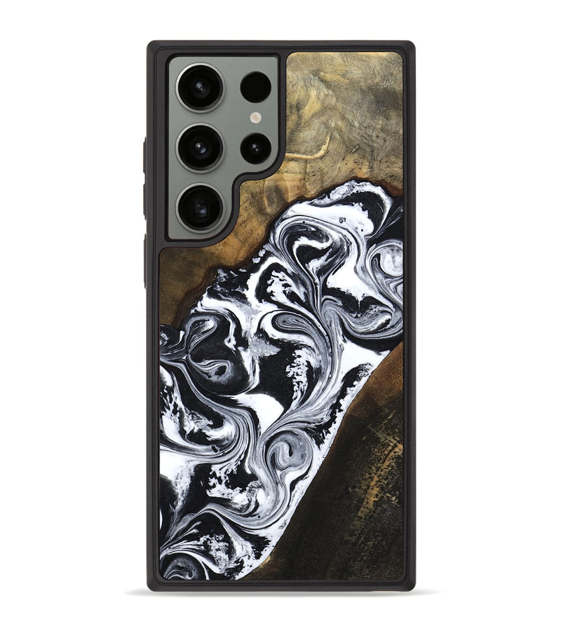 Galaxy S23 Ultra Wood Phone Case - Savana (Black & White, 783383)