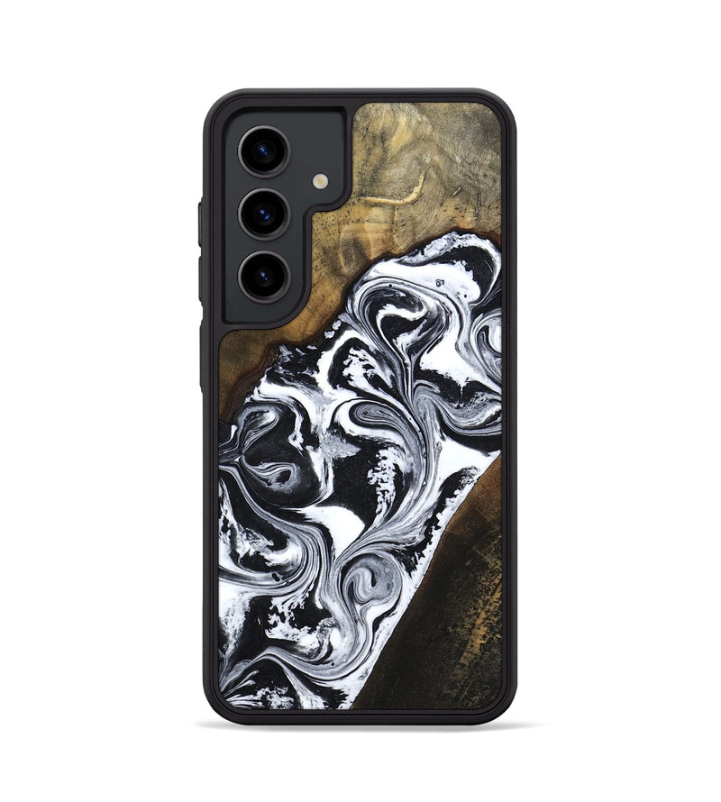 Galaxy S24 Wood Phone Case - Savana (Black & White, 783383)