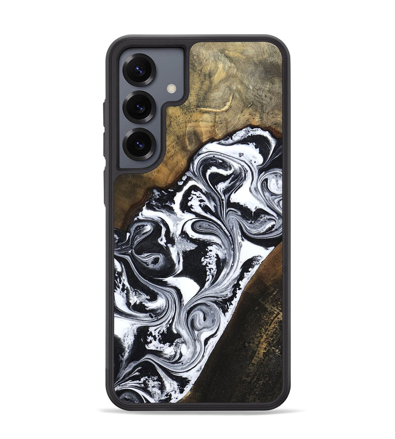 Galaxy S25 Plus Wood Phone Case - Savana (Black & White, 783383)