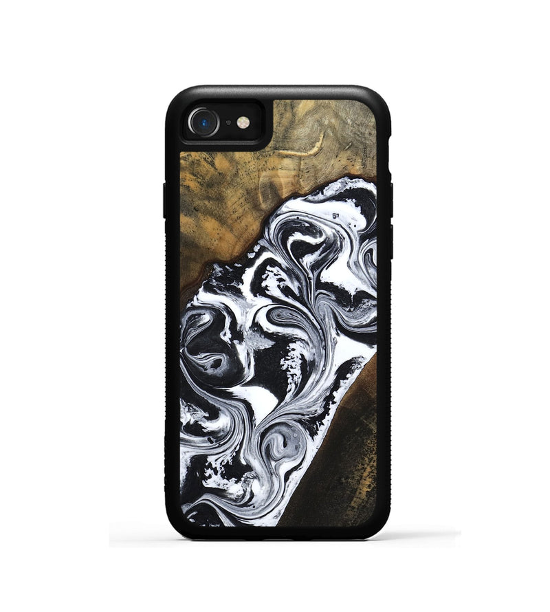 iPhone SE Wood Phone Case - Savana (Black & White, 783383)