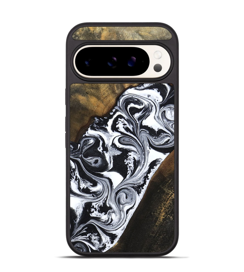 Pixel 9 Pro Wood Phone Case - Savana (Black & White, 783383)