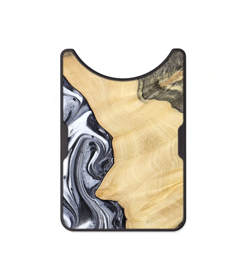 Alloy Wood Wallet - Davin (Black & White, 783389)