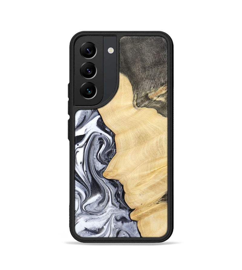 Galaxy S22 Wood Phone Case - Davin (Black & White, 783389)